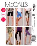 McCall's Patterns M6360 Misses'/Women's Leggings in 4 Lengths, Size A5 (6-8-10-12-14)