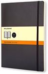 Moleskine Classic Notebook, Soft Cover, XL (7.5" x 9.5") Ruled/Lined, Black, 192 Pages