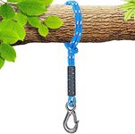 BeneLabel Tree Swing Rope, 2500 LB Capacity, Hammock Tree Swing Hanging Strap, Heavy Duty Hook, 440 LB Capacity, for Indoor Outdoor Swing Hammock Playground Set Accessories, 1.64 ft, 1 Pcs