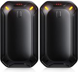 coldSky 2 Pack Hand Warmers Rechargeable, 𝗗𝘂𝗮𝗹 𝗠𝗮𝗴𝗻𝗲𝘁𝗶𝗰 Electric Hand Warmer, Double-Sided Warming Portable Heater Reusable, 10 Max Heating Time Pocket Hand Warmers Gifts for Women Men