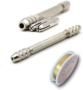 3PCS DIY Twisted Copper Wire Tool Winding Copper Wire for Jewelry Making, Artifact Handmade Antique Jewelry Accessories Mini Pin Vise Jewelry Making Tool (Tools&Copper)