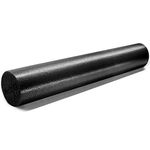 Yes4All Premium USA Medium Density Round PE Foam Roller for Physical Therapy - 36 inch (Silver Black) CFH8