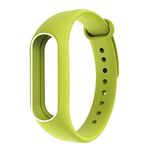 WOW IMAGINE Dual Color Matte Silicon Wrist Band for Xiaomi MI Band 2 & Mi Band HRX Edition - Apple Green