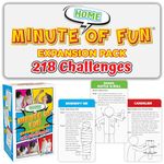 Funwares Minute of Fun - Home Edition - 218 New Challenges - Transform Everyday Household Items Into The Ultimate Indoor Minute to Win It & Family Game Expansion Pack, 2-12 Players