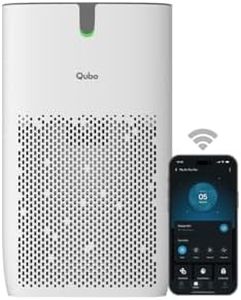 Qubo Smart Air Purifier Q400 for Home by Hero Group | 400 Sqft | 99.99% Allergen Removal | HEPA H13 | 9000 Hrs Filter Life | App & Voice Control | Energy Saving | Ultra-Quiet BLDC Motor (White)