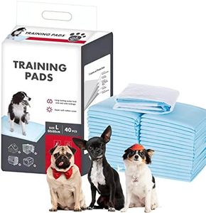 Dog Pee Pads, Pee Pads for Dogs, Potty Trainin Pads, Super Absorbent & Leak-Free Pads for Pets, Kids, Elderly - Liquid, Urine, Accidents(L)(40 Count/23.6X23.6in)