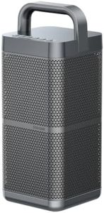 Portable Bluetooth Speaker with Deep Bass, 130W Peak, IP66 Waterproof, 13H Playtime, Fast Charge, Large Party Boombox with TWS Pairing, Outdoor Speaker with USB/AUX, Jobsite, Beach, Camping - Silver