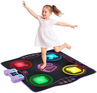 Kidzlane Electronic Dance Mat for Kids 8-12 | Wireless Dance Mat with Bluetooth/AUX and Built in Music, 5 Challenge Levels, 4 Modes | Dance Dance Revolution Mat | Toys for Girls Ages 6+
