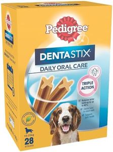 PEDIGREE DentaStix Medium Dog Treats Daily Oral Care Dental Chews 28 Pack