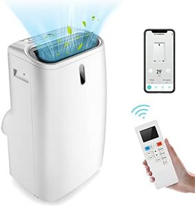 TANGZON 5-in-1 Portable Air Conditioner 12000BTU/14000BTU, WIFI Smart App Compatible, Cooler, Heater, Dehumidifier, 3 Speeds Fan with Sleep Mode, Remote Control, 24H Timer & Digital Display (12000BTU)