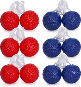 KH Ladderball Balls Set Replacement Balls Ladder Toss Game Balls Soft Golf Balls Safe for Kids(6 Pack)