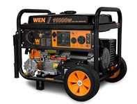 WEN DF1100T 11,000-Watt 120V/240V Dual Fuel Portable Generator with Wheel Kit and Electric Start - CARB Compliant