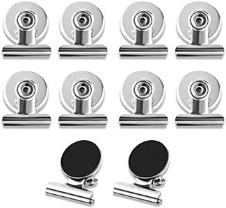 Magnetic Clips, 10 Pcs Strong Fridge Magnet Clips Whiteboard Magnet for Organizing, Daily Reminders, Office School, Note Holder (31mm)