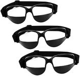 3 Packs Black Adjustable Dribbling Goggles Basketball Glasses No Look Eye Goggles Basketball Training Aid for Both Men and Women