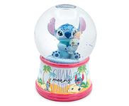 Disney Lilo & Stitch Ohana Light-Up Snow Globe with Swirling Glitter Display Decoration | Home Decor for Kids Room Essentials | Precious Keepsake, Cute Novelty Gifts and Collectibles | 6 Inches Tall