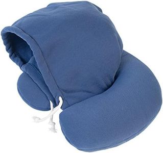 travelstar TS-H-1000 Hooded Neck Pillow - The Clever Neck Pillow with Hood for Even More Rest & Relaxation, Blue