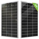 ECO-WORTHY Bifacial Solar Panel 120W 12 Volt Monocrystalline High-Efficiency PV Module Power Charger,for Sunsheds, Canopies, RVs, Farms,Rooftop and Other Off-Grid Applications