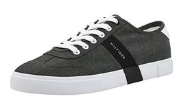 Tommy Hilfiger Men's Pandora Sneaker, Black Chambray, 9