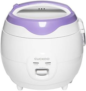CUCKOO Basic Rice Cooker 6-Cup Uncooked / 12-Cup Cooked, Versatile Rice Maker with Non-Stick Inner Pot, Easy to Use, Auto Keep Warm, White/Purple (CR-0671V)
