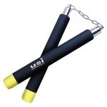 USI UNIVERSAL THE UNBEATABLE 862NC Foam NanChaku, Kung Fu Training Nunchakus, Karate Training Nunchucks With Steel Ball Bearing Swivel Chain And Cap System (Length 30cm, Pack of 1)