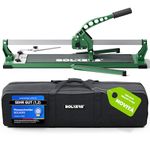 BOLKERS® ProCut M 800 Tile Cutter - Tile Cutters for Ceramic Tiles - 800mm Cutting Length - Precise Tiles Cutter Thanks to Tungsten Carbide with Ball Bearing with Magnetic Breaking Punch