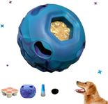 Freezable Fillable Rubber Dog Toy - Interactive Freeze Bone for Dogs, Premium Dog Toys to Keep Them Busy, Engaging Dog Enrichment Toys for Mental Stimulation, Dog Toy for Large Dogs, Frozen Treat Toy