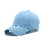 RR DESIGN Baseball Cap Cotton Plain Adjustable Cap for Men & Women(Light Blue)