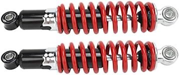 Aramox Motorcycle Shock Absorbers, 2Pcs 250mm Hole Center Distance Shock Absorbers, 5 Gears Spring Suspension Dampers for 50cc‑125cc Dirt Pit Bike ATV Go Kart