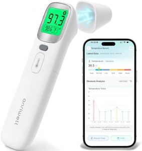 Anriwell Ear and Forehead Thermometer with App Tracking for Adults and Kids