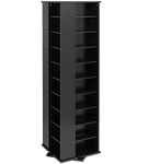 Prepac BMS-1060 4-Sided, Large Spinning Media Storage Tower (Black)