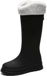 AUXDIQ Wellington Boots Women Knee-