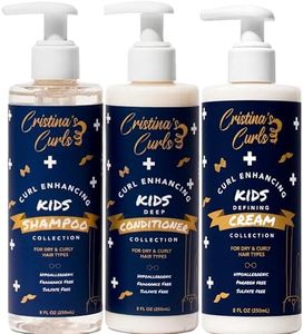 Cristina's Curls Curl Starter Set For Kids – Shampoo, Deep Conditioner And Cream