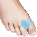 Gel Toe Separators for Overlapping Toes，Toe Spacers for Feet Men Women Big Toes Bunion Relief Hallux Valgus Corrector, Orthopedic Toe Straighteners, Blue