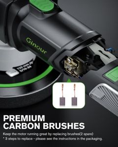 Ginour Dual Action Car Polisher – Variable Speed, Ergonomic Handle