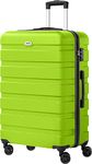 Luggage AnyZip PC ABS Hardside Lightweight Suitcase with 4 Universal Wheels TSA Lock Checked-Large 28 Inch(Apple Green)