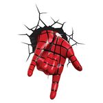 Marvel Spiderman Hand 3D Wall Light, Plastic