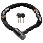 Via Velo Bike Chain Lock, 2.95 Ft Heavy Duty Anti-Theft Bicycle Lock with 3 Keys, Security Bike Locks for Scooter, Motorcycle, Gate, Fence, Valuables Etc(2.95 feet Long, 6 mm Thick)