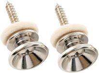 Musiclily Pro Steel Strap Button End Pins for Accoustic Electric Guitar, Nickel (Set of 2)