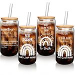 ANOTION Teacher Appreciation Tumbler - Back to School Teacher Appreciation Gifts Bulk Teacher Gifts Women Best Teacher Ever Back To School Supplies Teacher Coffee Mug with Lid Straw 4 Packs