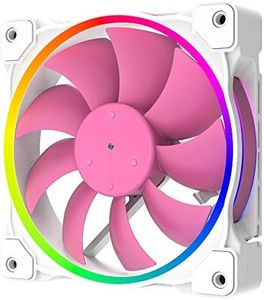 ID-COOLING ZF-12025-PINK Case Fan 120mm 5V 3 PIN ARGB Cooling Fan MB Sync, 4 PIN PWM Speed Control Fans for Radiator/CPU Cooler/Computer Case