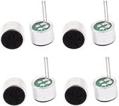 uxcell 8 Piece Electret Microphone 52dB Electret Condenser Mic MP3 MP4 Microphone Sensor Inserts with PCB Pins 9x7mm