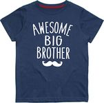 Edward Sinclair |1-2 Years| Navy T-Shirt| Big Brother| Awesome Big Brother| White Print |Round neck | Short sleeve