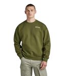 G-STAR RAW Men's Old skool back gr loose sw, Green (dark olive D23994-D425-C744), S