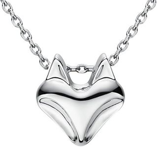 Jewever 925 Sterling Silver Fox Pendant Necklace for Women Cute Animal Jewelry for Mom Gifts