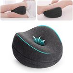 Knee Pillow for Side Sleepers Standard Orthopedic Wedge Leg Pillow for Sleeping and Hip Lower Back Pain Contour Memory Foam Cushion for Pregnancy Washable Cover