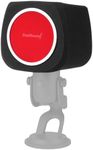 ZealSound Microphone Isolation Shield with Pop Filter,Microphone Isolation Ball Windscreen Foam Cover for Noise Cancel/Sound-Absorbing for Yeti/Nano/AM8/SoloCast and More USB Mics(Black + Red Filter)