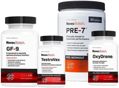 Novex Biotech The Ultimate Stack – Recharge Pack Supplements for Men – PRE-7 Pre-Workout Powder ¬– Male Supplements – Best preworkout for Men – Support Energy, Drive, Physical Performance & More*