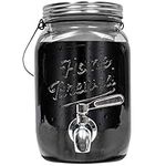 Willow & Everett Cold Brew Coffee Maker - Iced Coffee Makers - Glass Pitcher w/Stainless Steel Spout - Removable Filter - Airtight Mason Jar w/Tap - 2L