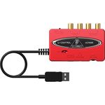 Behringer U-CONTROL UCA222 Ultra-Low Latency 2 In/2 Out USB Audio Interface with Digital Output, Compatible with PC and Mac, Red