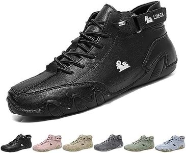 Explorer Waterproof Lightweight Unisex Outdoor Shoes for Hiking Camping & Driving Shoes High Top Chukka Boots Non-Slip Breathable Women&Men Italian Handmade Sports Shoe (Black,6.5,6.5,Men,5.5)
